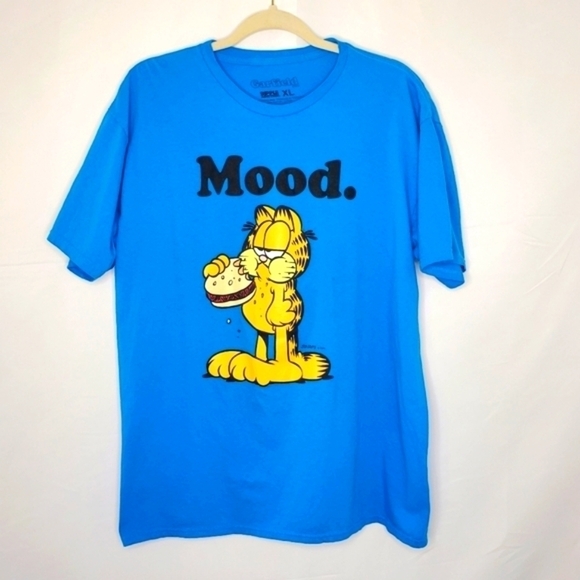Ripple Junction Garfield Mood Tee Adult Size XL Short Sleeve Cotton Shirt - Picture 1 of 10